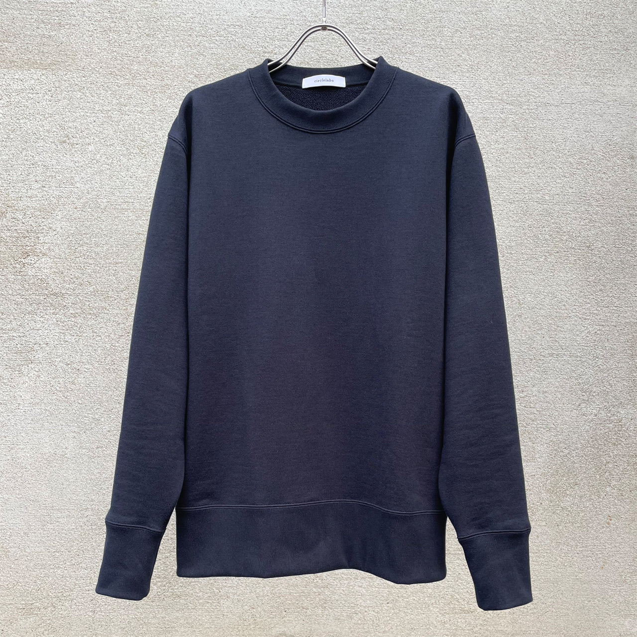 [480814] Loopwheeled French Terry Sea Island Cotton Long Sleeve Crew Neck Sweatshirt