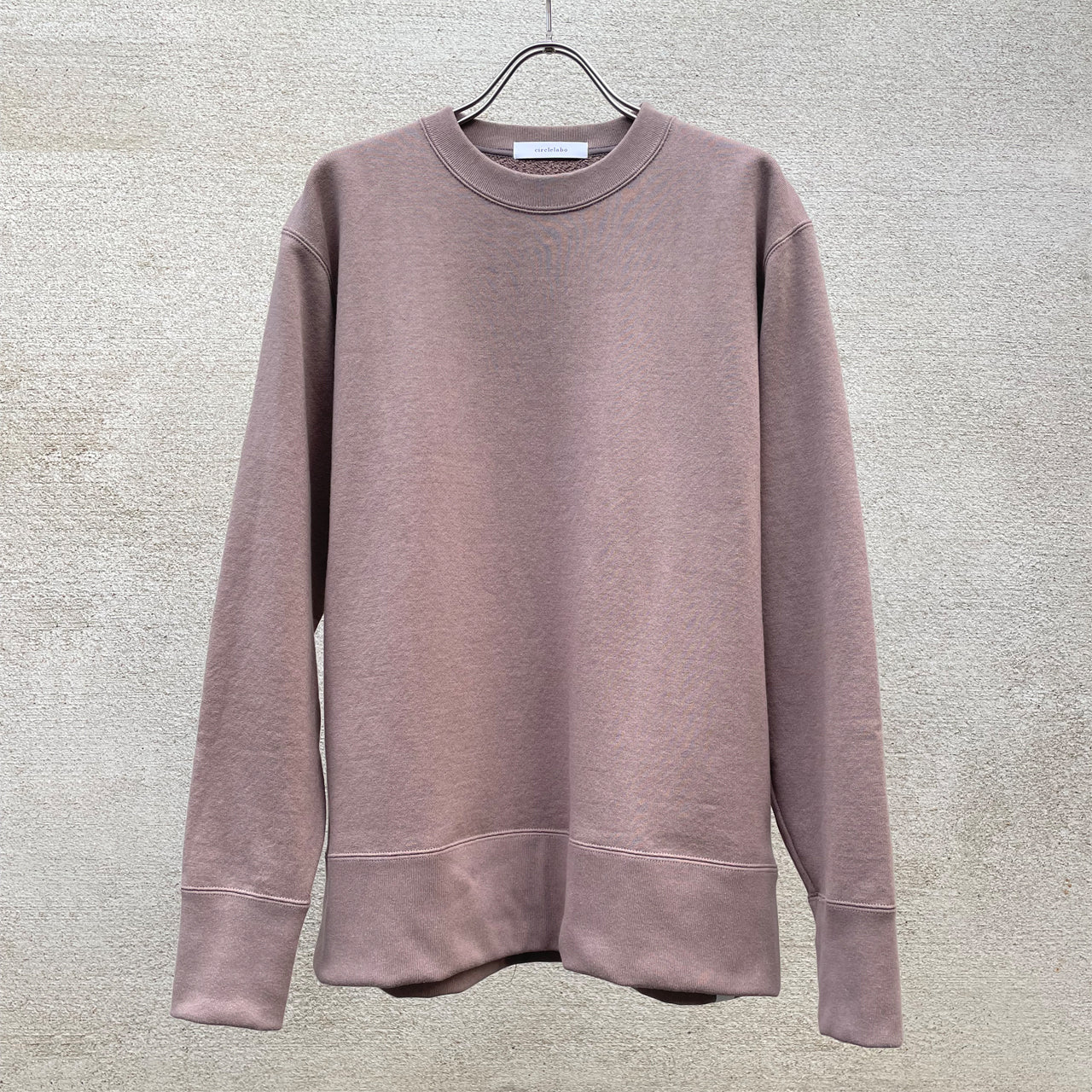 [480814] Loopwheeled French Terry Sea Island Cotton Long Sleeve Crew Neck Sweatshirt