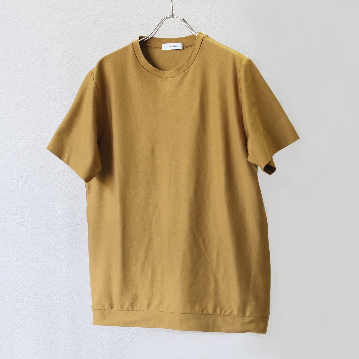 [480817] 100/1スビンゴールドコットン スムース ダブルレイヤーTシャツ（半袖）