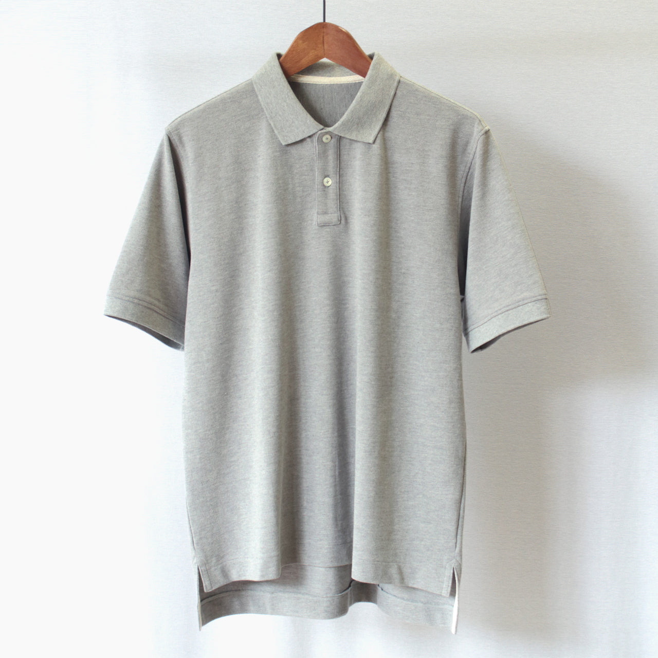 [480802] 40/2 Suvin Gold Cotton Short Sleeve Pique Polo Shirt
